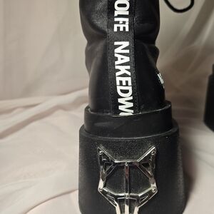 Naked Wolfe Black Platform Shoes